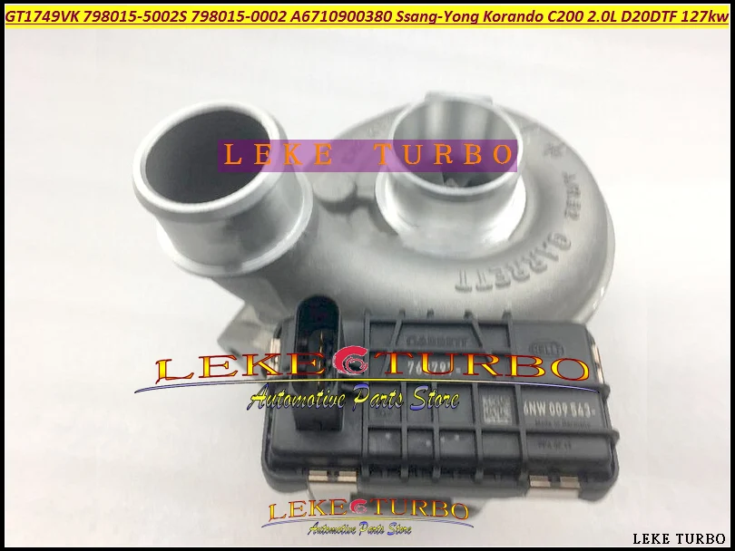 Turbo GT1749VK 798015 798015-5002S 798015-0002 A6710900380 6710900380 Turbocharger For Ssang-Yong Korando C200 2.0L D20DTF 127kw 173HP (1)