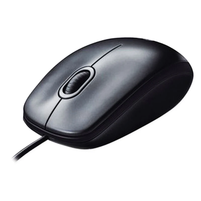 Оригинальная мышь logitech M100r, удобная Проводная компьютерная мышь, универсальная мини-мышь для офиса и бизнеса, розничная посылка