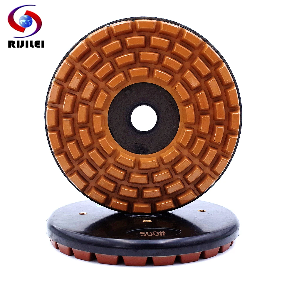 RIJILEI 200mm Resin Bond Diamond Grinding Disc 8Inch Marble Diamond Grinding Plate Polishing Pad For Concrete Granite YG30