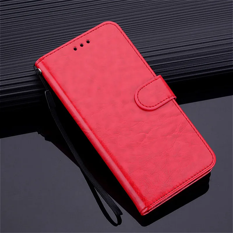 Huawei Honor 7C AUM-L41 чехол 5,7 дюймов Бумажник Флип кожаный чехол для телефона huawei Honor 7C Honor 7 C 5,7 русский флип чехол - Цвет: Red