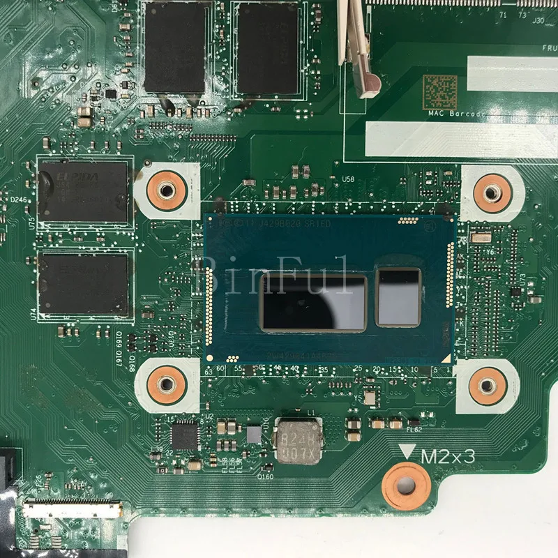 Высококачественная материнская плата для ноутбука ThinkPad T440S VILT0 NM-A052 с SR1ED I5-4300U cpu полностью протестирована