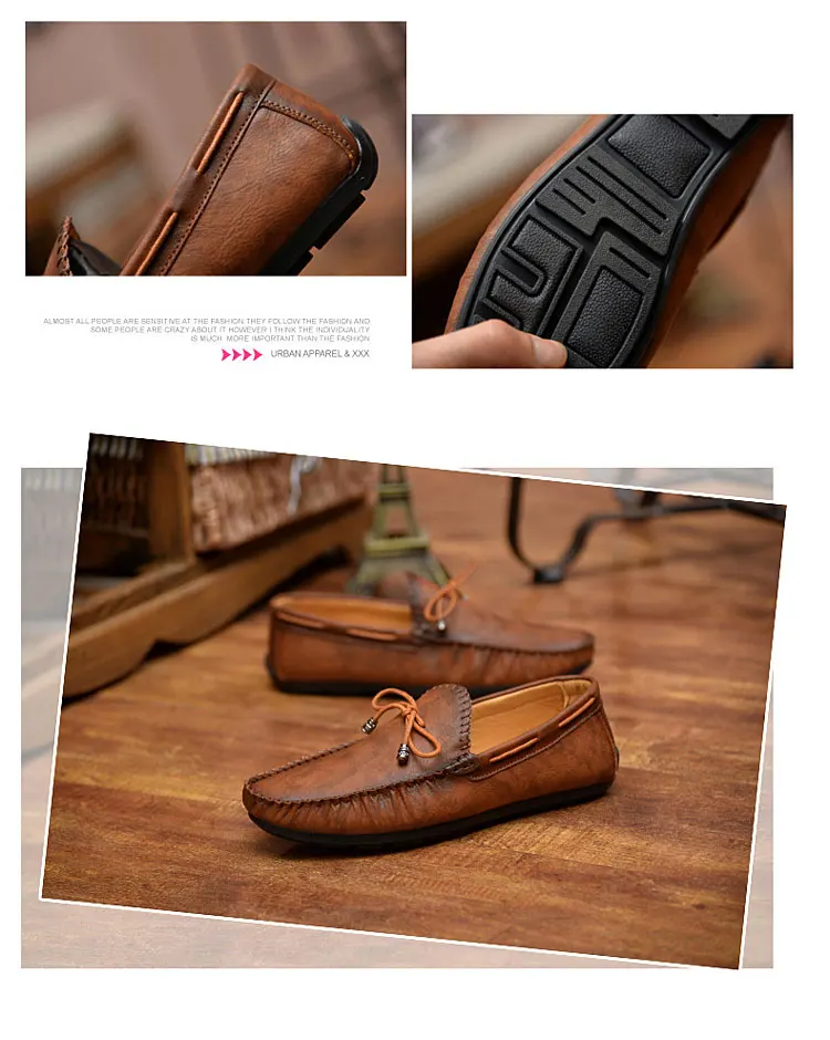 Casual Leather Loafer Shoes Men Soft Comfortable Driving Shoes Men Moccasins Footwear Mokasin Kasual For Men Schoenen785