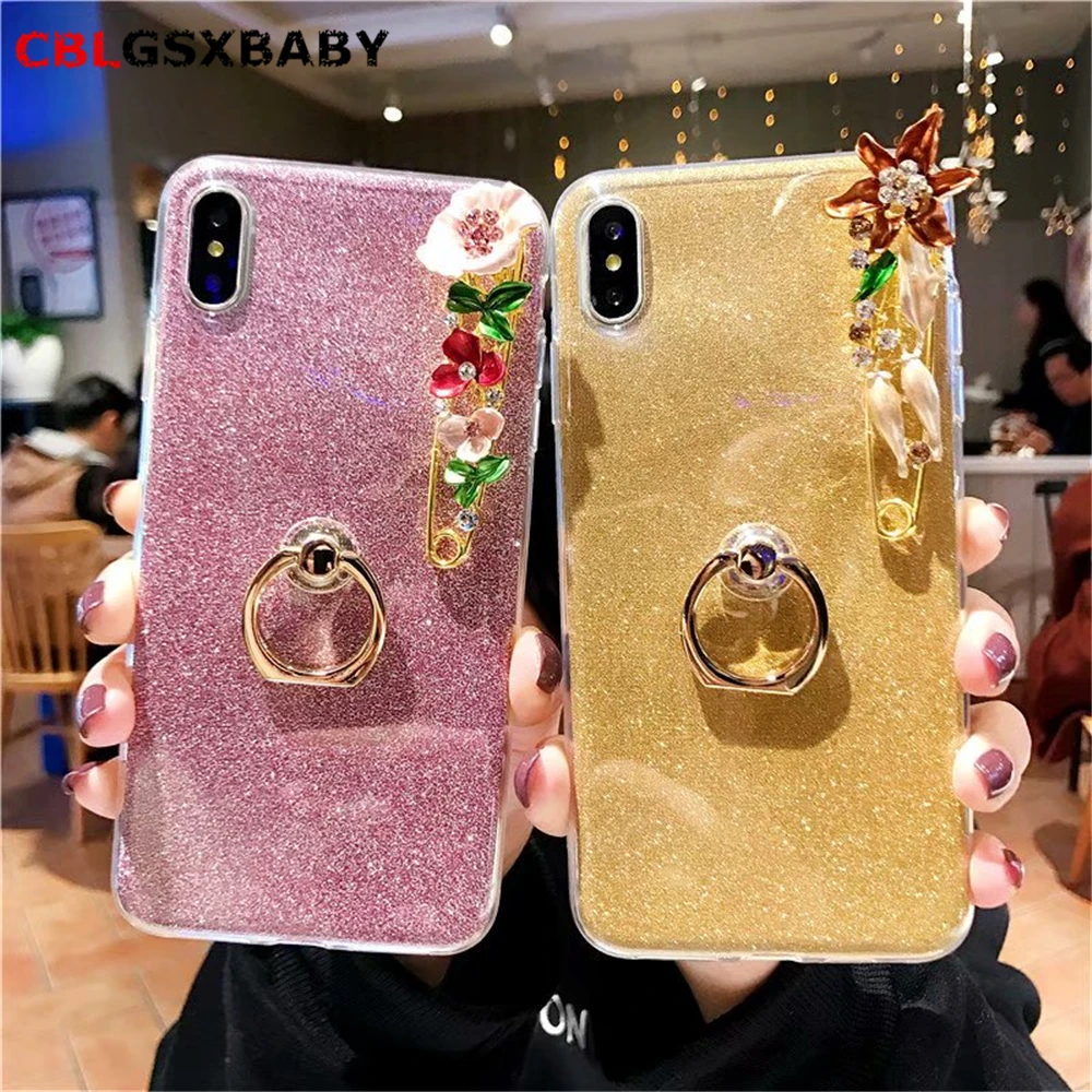 CBL для Apple iPhone 7 Plus 8 6 S чехол цветок мягкий пластик Coque X XS Max XR силиконовый 5 5S SE 4S