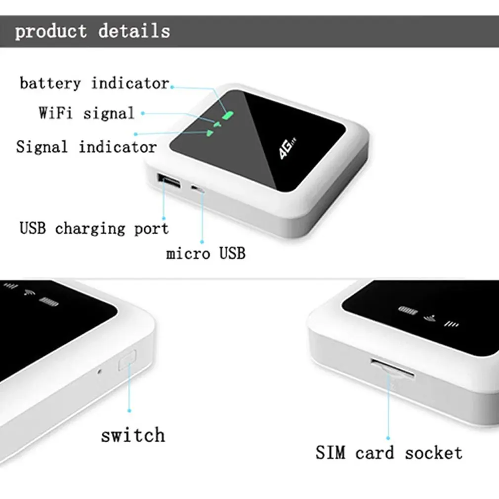 Q5 переносная точка доступа MiFi 4G беспроводной Wifi мобильный маршрутизатор быстрая скорость Wifi соединительное устройство