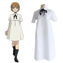 Nina dress anime japonés cosplay blancas ropa gangsta (dress + corbata)