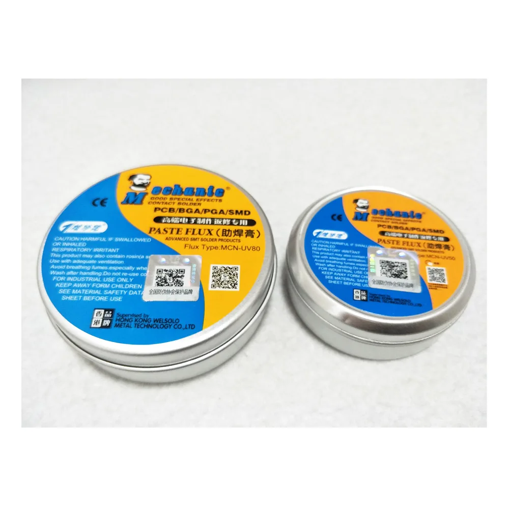 2PC MCN UV80 + UV50 No clean Paste Flux Soldering Tin BGA solder flux