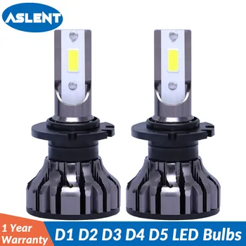 

ASLENT D1 D2 D3 D4 D5 Universal DOB Chips Car LED Headlight Bulb D1S D2S D3S D4S Led Lamp 70W 12000LM Headlamp Fog Lights 6500K