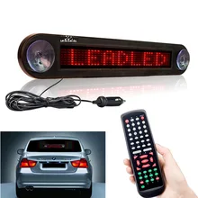 Señal Led roja de 12V y 30cm para coche tablero de compartición de pantalla programable con control remoto para publicidad y mensajes