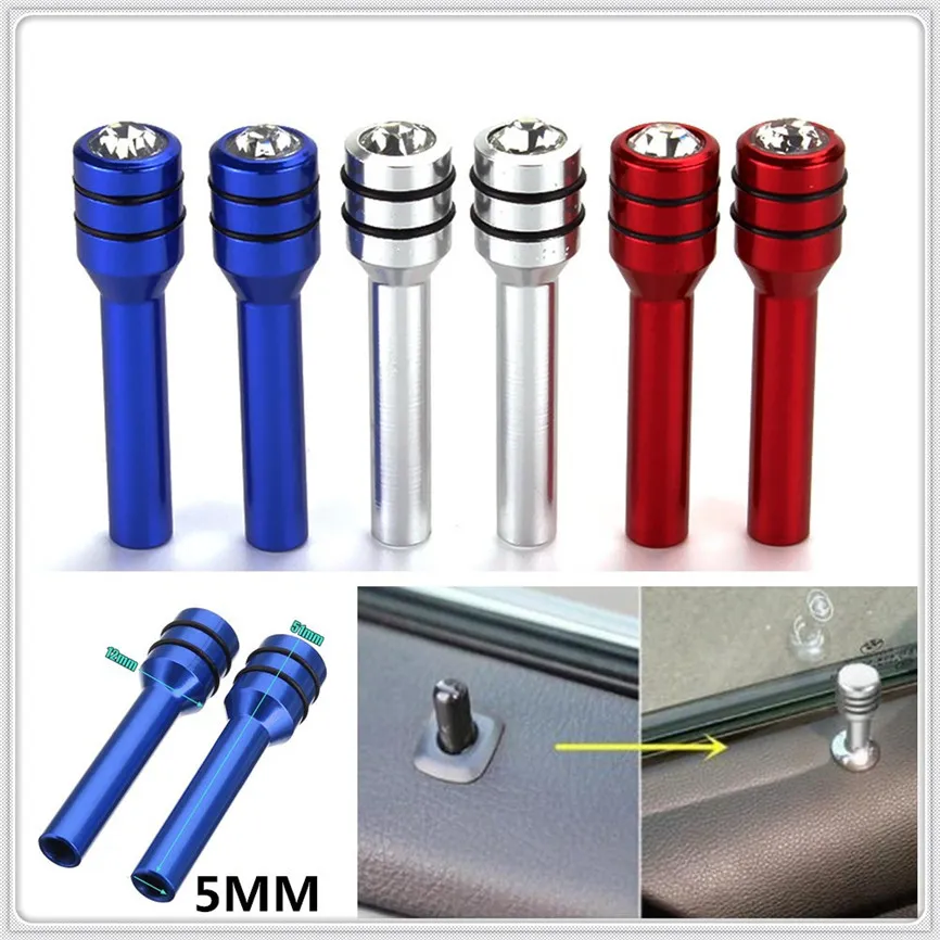 4PCS Door Lock Pin bolt Car Truck Pull Knob cover Pins for Chevrolet Miray Caprice Agile Stingray Aveo5 Matiz Lumina HHR | Автомобили и