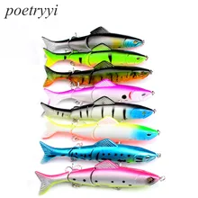 POETRYYI 2018 good fishing lure minnow quality professional bait 12.7cm 17.63g swim bait jointed bait equipped hook 30 good bait