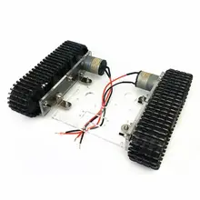 Acrylic Tank Robot Chassis DC9-12V Tracked Vehicle DIY Arduino Unassembled Kit Accessory