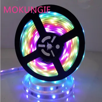 

5M WS2818 (Upgrade version WS2811) 5050 RGB led strip light 30leds/m 60leds/m DC12V addressable digital tape flexible strips