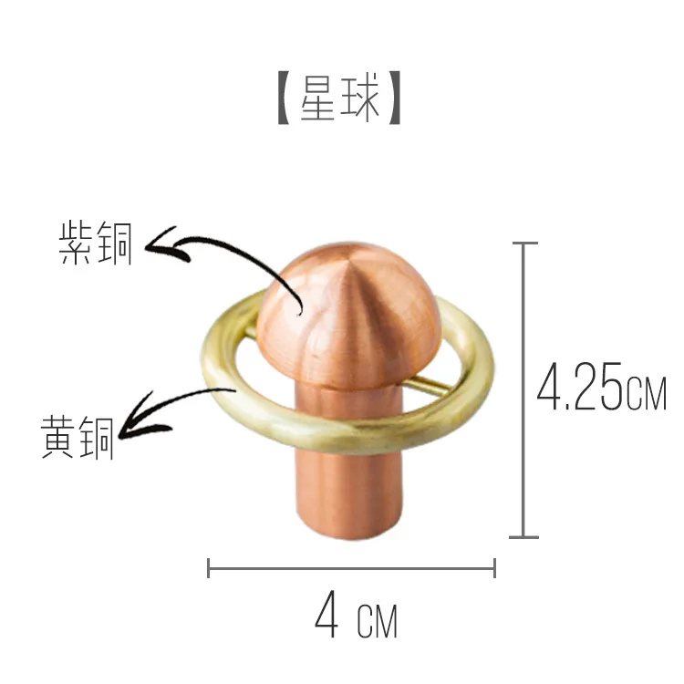 Креативный крючок звездное небо DIY созвездие входная дверь ключ одежда настенный декоративный фон настенные латунные планеты - Цвет: Planet
