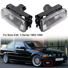 2x переднего бампера противотуманные фары крышка ходовая лампа дневного света брелок для BMW E36 3 серии 2/4 модель двери 1992-1998 ясный без лампочки