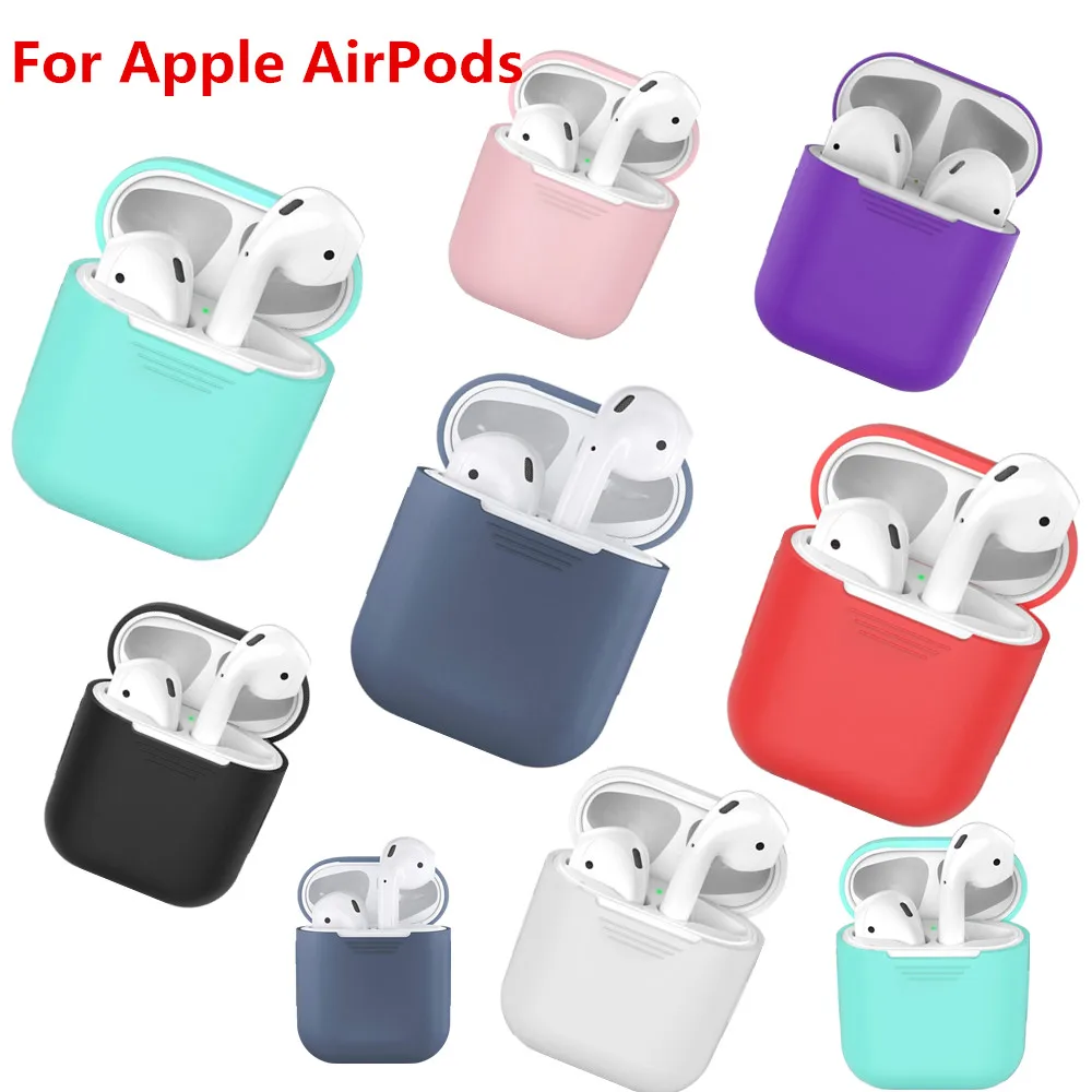 Силиконовый чехол для беспроводных наушников Air pods аксессуары телефона Apple AirPods