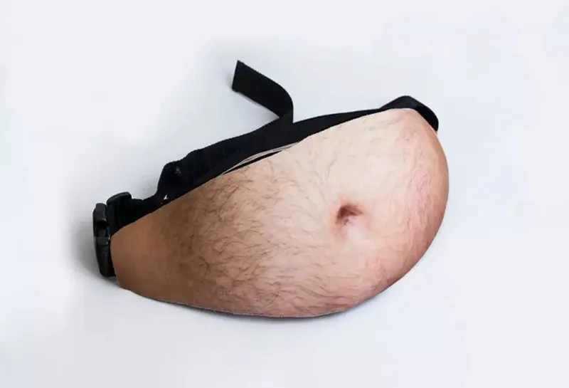

Fashion Dad Bag Dad bod Waist Bags for iPhone Samsung Case Universal Flesh Colored Beer Fat Belly Fanny Pack Funny Waist packs