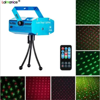 

LED Laser Projector with Remote Control Starry Sky Stage Lighting Effect Disco Light Dj Voice-activated DJ Xmas Party