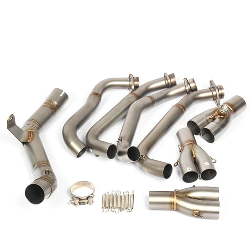 For Kawasaki Z900 Exhaust Pipe Muffler with Stainless Steel/Titanium Alloy Front Middle Set Link Pipe - - Racext 29