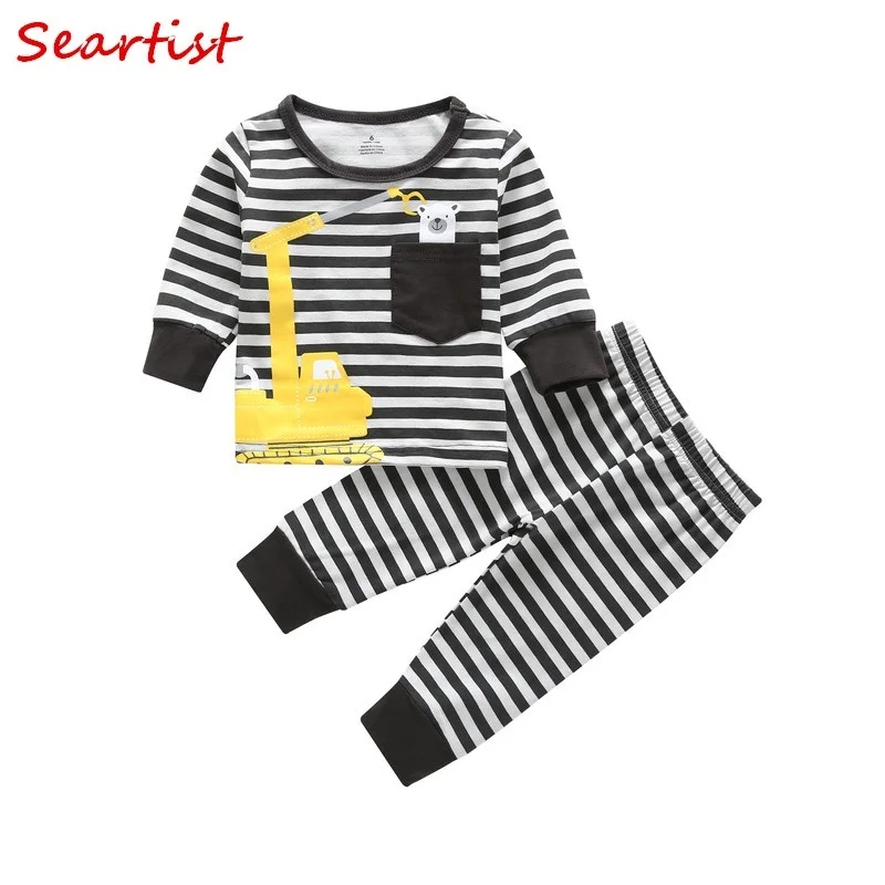 

Baby Boys Girls Clothing Set T Shirt+Pants Autumn Bebes Kids Children Set Baby Boy Girl Clothes 2019 New Arrival 25