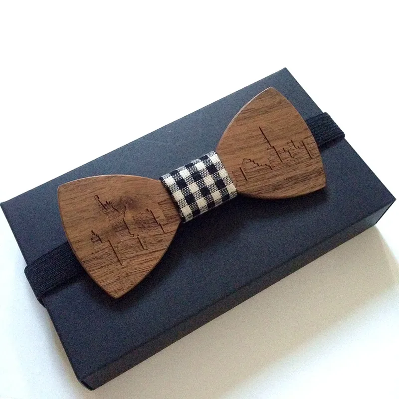 mens ties Statue of Liberty Wood Bow Ties Hardwood Handmade Personality