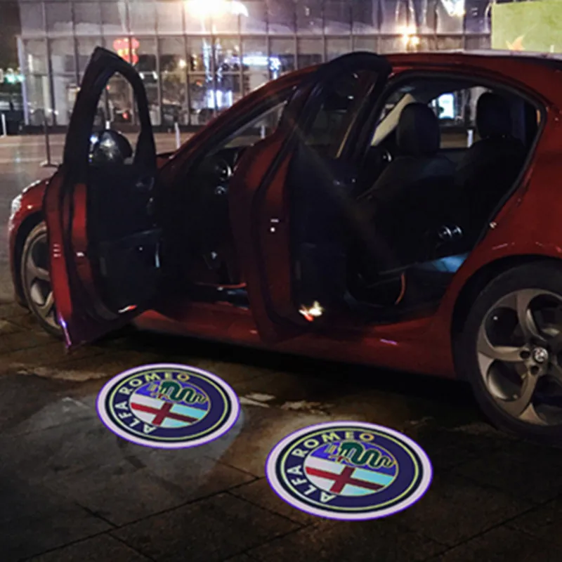 

2X Car door with laser light ghost shadow Logo light projector for Alfa Romeo Giulietta Spider GT 159, 156, 147, 166, Mito