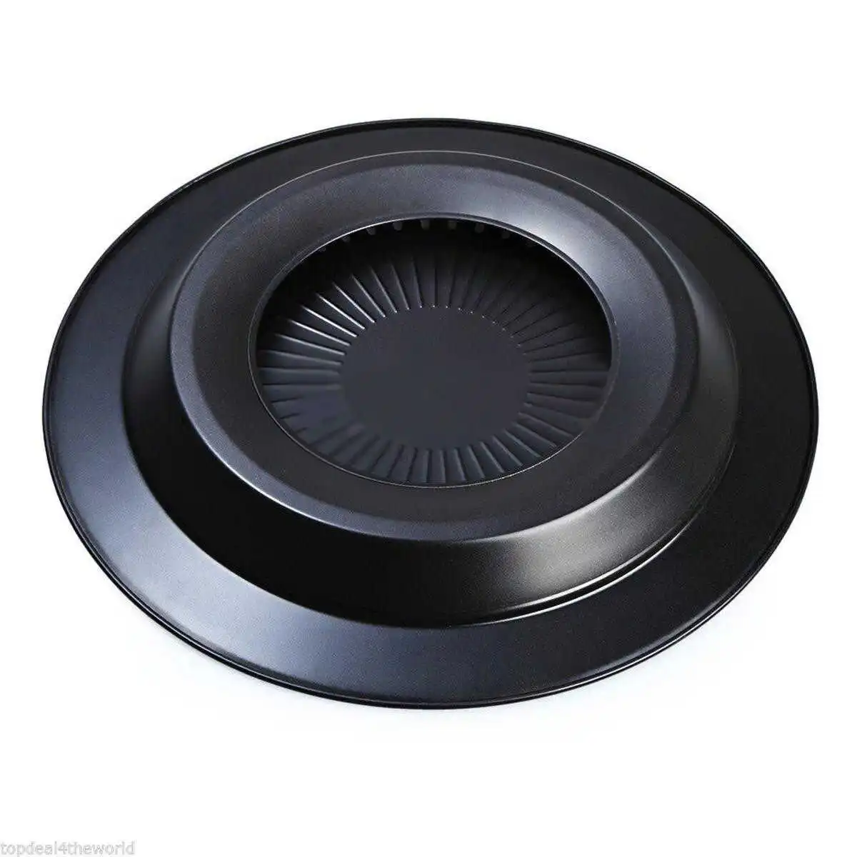 1pc Non-stick Smokeless Stovetop Barbecue BBQ Grill Kitchen Pan Griddle Indoor Black