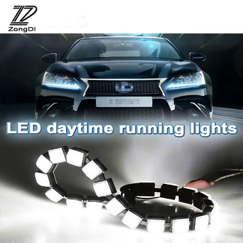 

ZD 2pcs Car LED Day Lights 12V DRL Fog Lamp Bulb For Skoda Octavia A5 A7 2 Fabia Yeti BMW E60 F30 X5 E53 Inifiniti Accessories