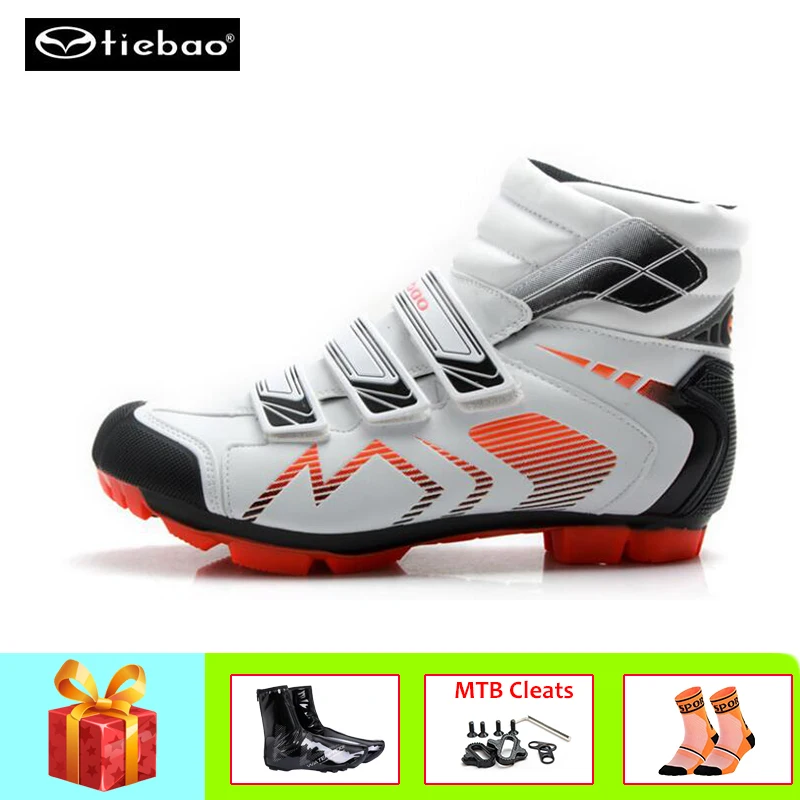 

TIEBAO Cycling Sneaker Winter mountain bike Keep warm Bicycle cycling Shoes sapatilha ciclismo mtb Riding bike sport shoes