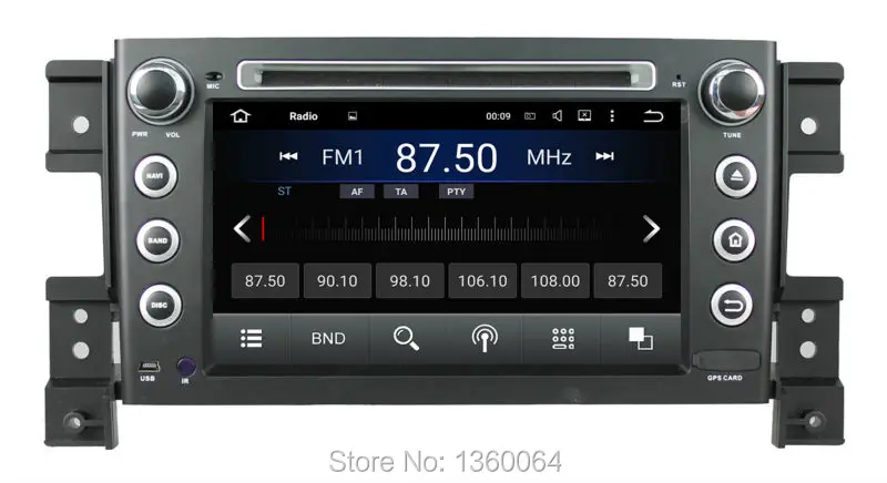 Clearance Quad Core Android 5.1 Car DVD for Suzuki Grand Vitara with Navigation system Radio WIFI 4G audio video player support OBD DVR 4