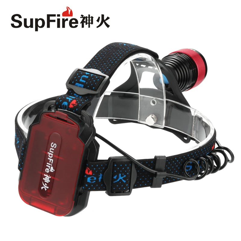 Supfire HL01 CREE XML T6 800 лм налобный фонарь Водонепроницаемая фара AA/14500 батарея для
