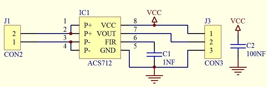 Модуль платы WQScosea для Arduino модуль ACS712 с датчиком переменного и постоянного тока
