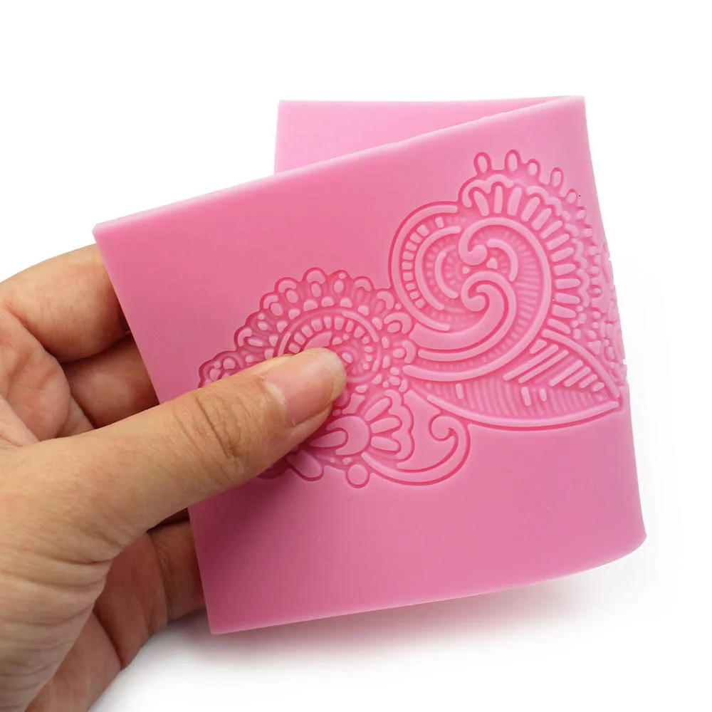 KANNERT Silicone Impressing Mold Mat Fondant Cake Sugar Mould cooking tools Flower Decorating Tools DIY 3