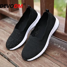 Летняя женская Повседневная Удобная прогулочная обувь на плоской подошве для пожилых людей, Нескользящие кроссовки, женская обувь, спортивная обувь для фитнеса