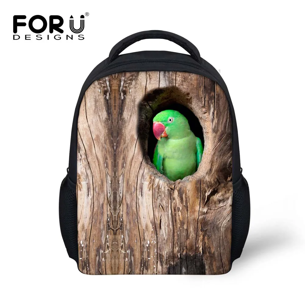 Barato FORUDESIGNS-mochila con estampado de pájaros para niños, mini bolsa infantil EqV3L7Oq