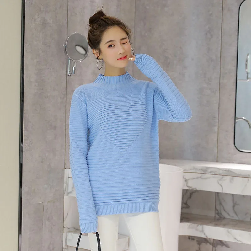 Sweater women pullover femme Turtleneck cute knitted blouse juniors sweater sueter mujer Plus size oversized XL-5XL 4XL | Женская одежда