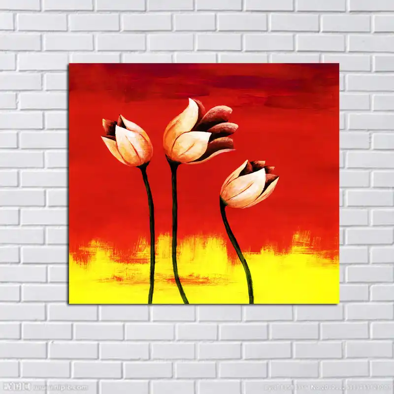 Aritist 100% pintado a mano cuadros abstractos flores arte de la pared  pintura al óleo sobre lienzo moderno Adhesivos de pared Decoración para el  hogar pinturas al óleo|oil painting|paintings on canvasdecoration oil