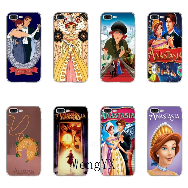 

cartoon anastasia princess and Dimitri Slim silicone TPU Soft phone case For iPhone X 8 8plus 7 7plus 6 6s plus 5 5s 5c SE 4 4s