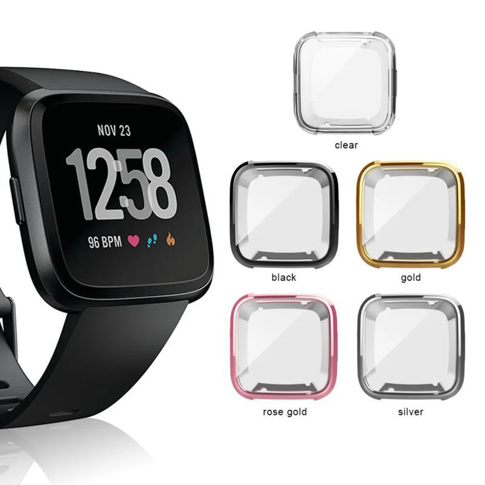 Прочный ультра тонкий мягкий ТПУ защитный силиконовый чехол для Fitbit Versa носимые