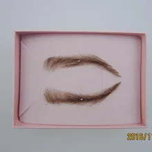 Топ Мода ограниченной легко носить в полный Размеры для бровей Sobrancelha продажи реалистичные брови, натуральные волосы кружева бровей