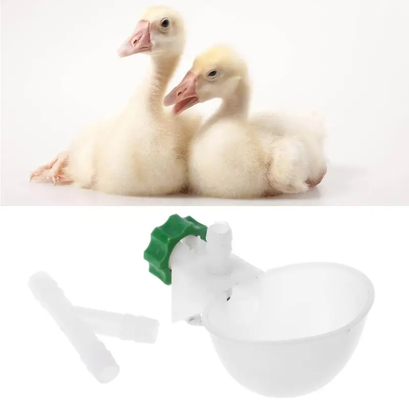 

5Pcs Bird Chicken Drinking Bowl Poultry Water Feeding Cup Plastic for Duck Goose Pigeon Automatic Drinker Farm Animal Supplies