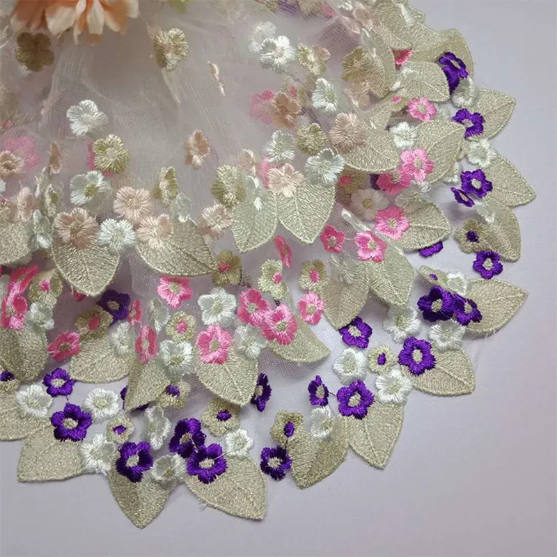 Fadesen crafts 2 года/Лот ширина 18 см вышитая золотая нить сетка кружевная ткань
