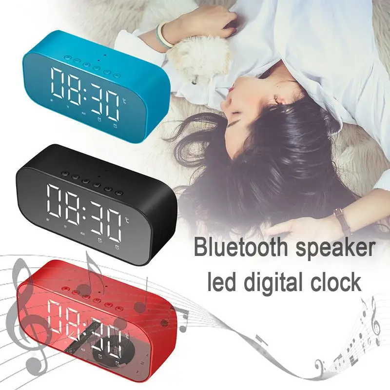 FV S5 часы Bluetooth динамик с дисплеем температуры и будильником громкий s Прямая