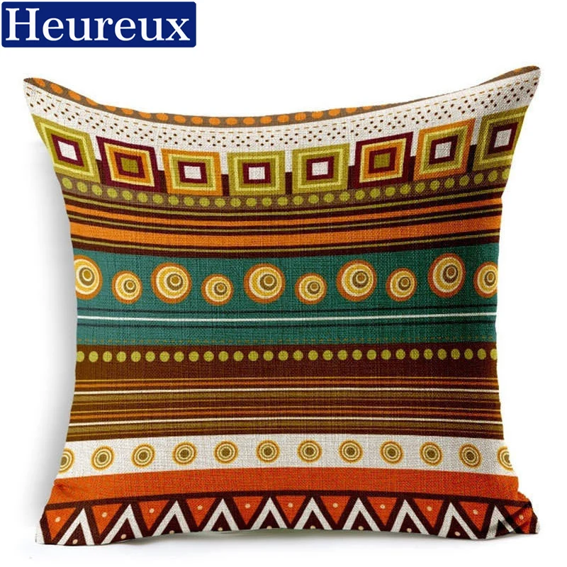 Bohemia stripe cushion cover european style pillow case 45*45 thick