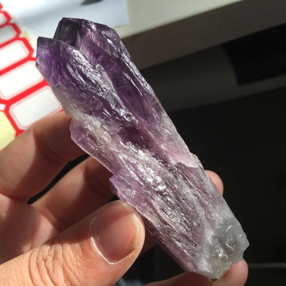 Целебный Камень reiki палочка 67 г чистый и прозрачный Аметист скелетная