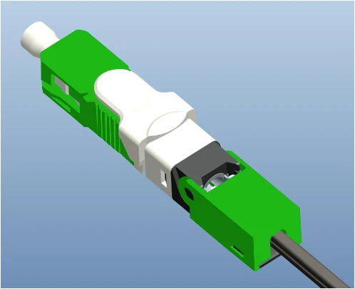 200 шт./упак. FTTH ESC250D APC оптический патч-корд одномодовый волоконно-оптический разъем SC APC Быстрый разъем сборки на месте мы осуществляем прямую кабель лучшая цена