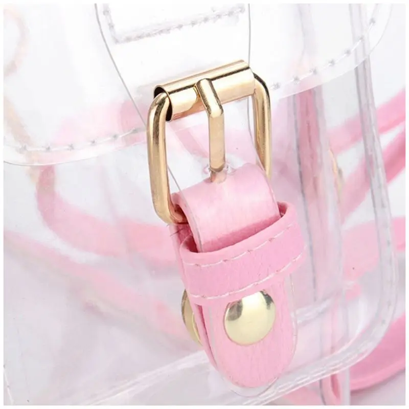 جديد واضح الظهر لطيف للماء شفافة الحقائب المدرسية المرأة حقيبة ظهر للفتيات