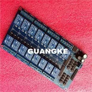 

Free shipping! 12V 16 Channel Relay Module Interface Board For PIC ARM DSP PLC With Optocoupler Protection LM2596 Power