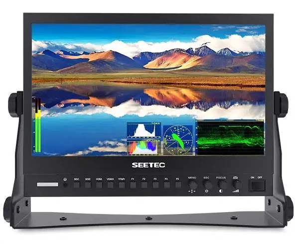 Perfect Seetec P133-9DSW 13.3 Inch IPS FHD 1920x1080 Broadcast Monitor with 3G-SDI/HDMI Waveform/Vector Professional Desktop LCD Monitor 22