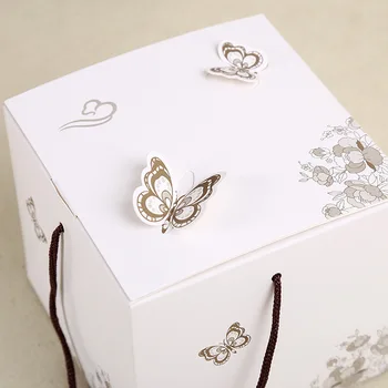 

50pcs portable cake box,mousse cake,muffin box,the wedding party gift packaging Candy biscuit packing box 11.5x11.5x10cm