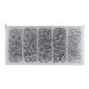 200 pcs En Acier Inoxydable Robuste Pêche Anneaux Fendus Leurre Solide Anneau Boucle Blanc Appât À Manivelle Connecteurs S'attaquer Outil kit ► Photo 2/6